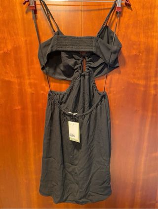 Vestito H&M nero cut-out con laccetti