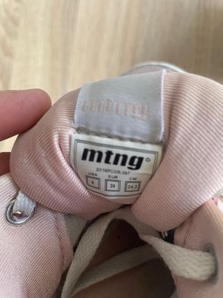 Botas Mustang Mujer Rosa y Blanco