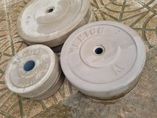 4 Pesas 5Kg + 2 de 10Kg + 2 de 20Kg (28mm | Oferta