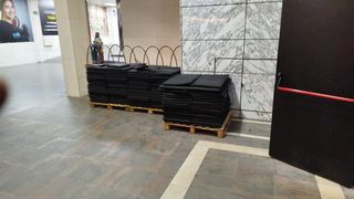 Suelo de caucho para gimnasio o caballos