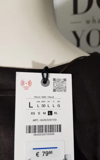 Conjunto Zara Kimono y Pantalón Marrón Talla Única