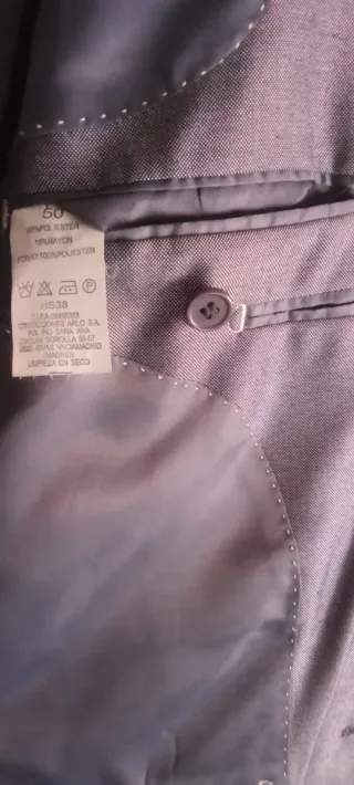 Traje caballero fiesta gris T50 NUEVO