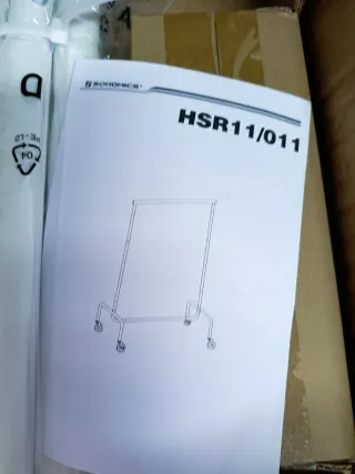 SONGMICS Burro Ropa con Ruedas, Perchero Burro