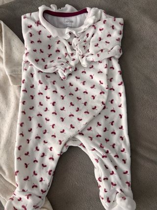 Lote 6 pijamas bebé niña Talla 1-3 meses 56 cm