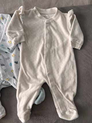Lote 6 pijamas bebé niña Talla 1-3 meses 56 cm