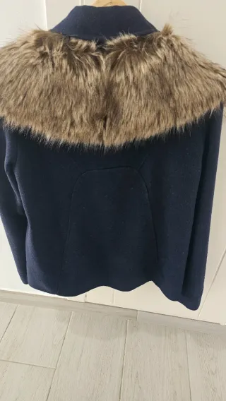 Elegante Chaqueta Invierno Azul