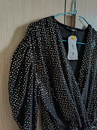 Abito Terranova paillettes nero S