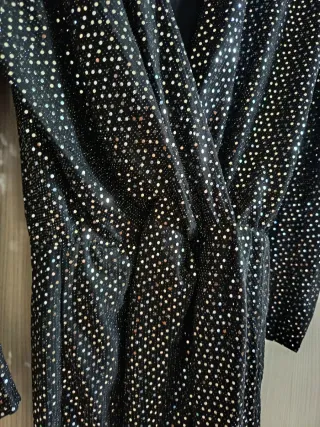 Abito Terranova paillettes nero S