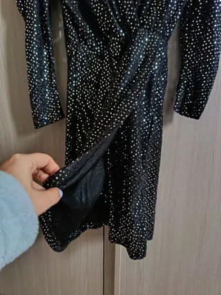 Abito Terranova paillettes nero S