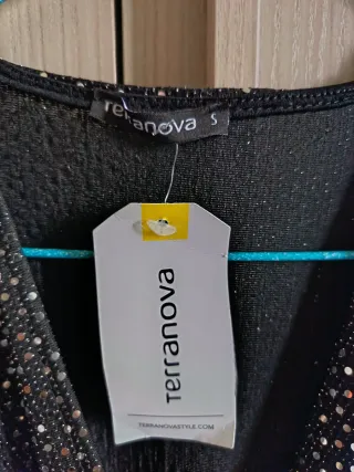 Abito Terranova paillettes nero S