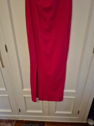 Vestido fiesta largo rosa fucsia