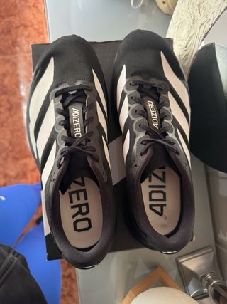 Zapatillas Adidas Adizero Evo SL negras y blancas