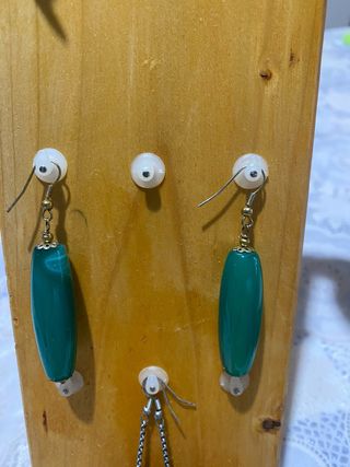 Orecchini donna artigianali verdi