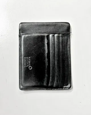 Cartera Tarjetero Montblanc Negra