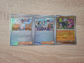 Lote 3 Cartas Pokémon Entrenador y Okidogi