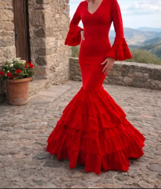 Traje de flamenca TODAS LAS TALLAS