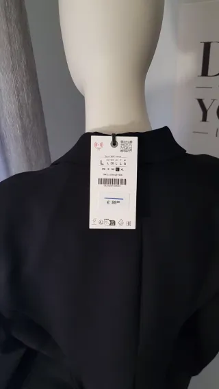 Blazer Zara Talla M Negro Nuevo con etiqueta