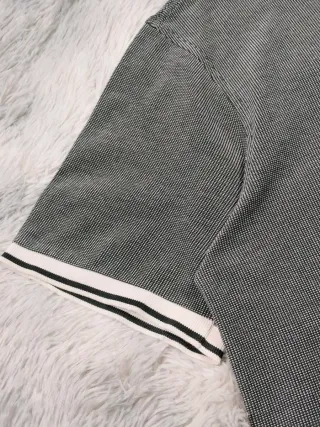 Lacoste Polo Hombre Microcuadros Gris Pique Lujo 7