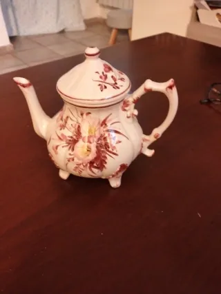 Teiera in ceramica decorata vintage