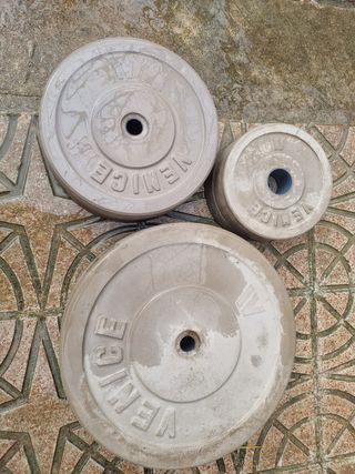 4 Pesas 5Kg + 4 de 20Kg (28mm) | Precio brutal