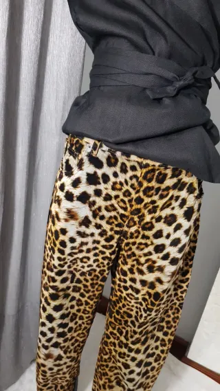 Pantalones Zara Estampado Leopardo Nuevos