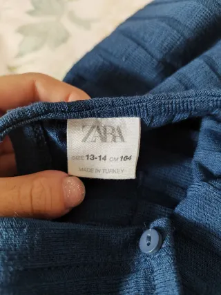 Mono Zara azul acanalado talla 13-14 (164cm)