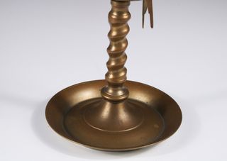 Lampada a olio fiorentina ottone inizi XX sec