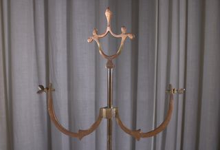 Lampada a olio fiorentina ottone inizi XX sec