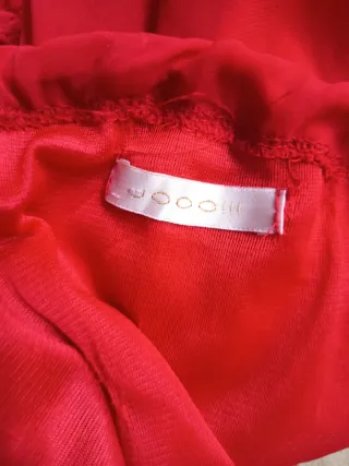 Vestido rojo con volantes