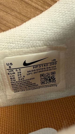 Zapatilla Nike Cortez Mujer Naranja Beige