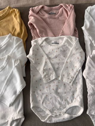 Lote Bodies Bebé Manga Larga