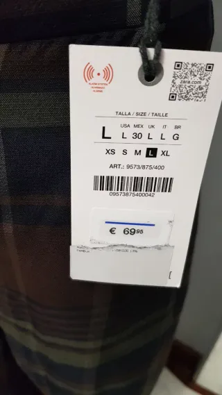 Conjunto Zara Blusa y Pantalón Estampado