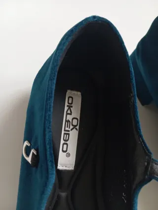 Zapatos de fiesta azul verdoso