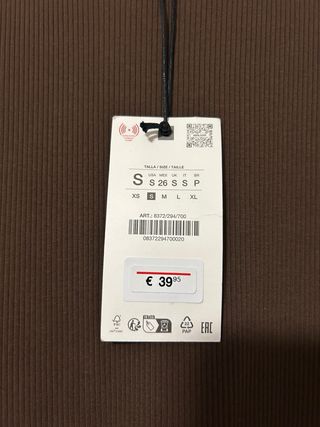 Vestido Midi Mujer Zara Agotado- Combinado Denim