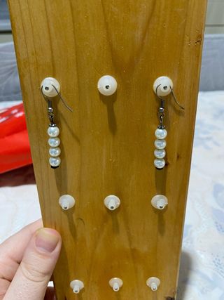 Orecchini donna artigianali perle bianche