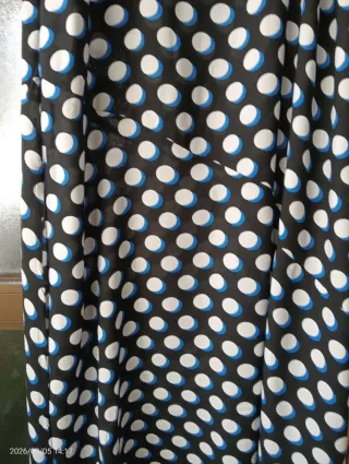 Vestido largo lunares tirantes V sin estrenar