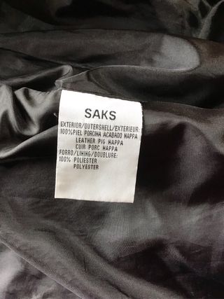 Cazadora cuero negra mujer