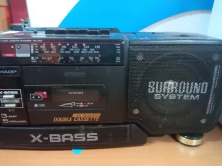 Radio Cassette Sharp WO-T352 Doble Cassette