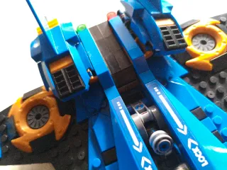 Nave Lego Ninjago Azul y Dorada