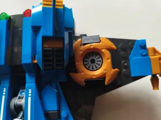 Nave Lego Ninjago Azul y Dorada