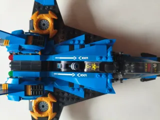 Nave Lego Ninjago Azul y Dorada