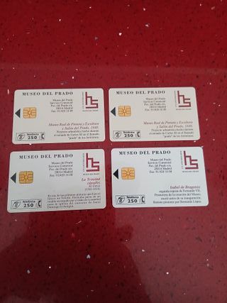 🇪🇦 4 Tarjetas Telefónicas Museo del Prado