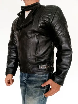 Motera cuero auténtico M Medidas indicadas en foto