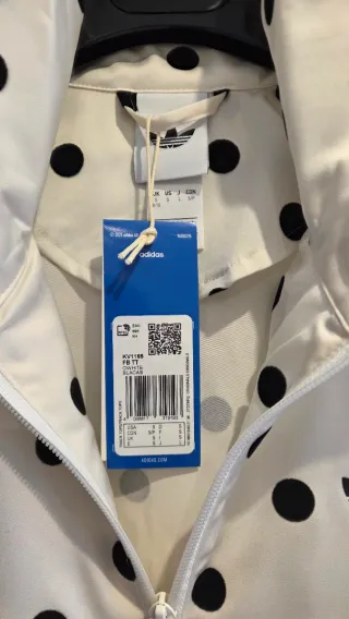 Sudadera Adidas Satin Polka White S