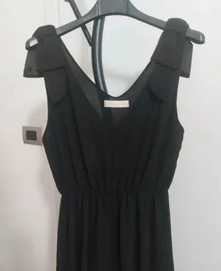 Elegante abito lungo nero New Collection. Taglia M