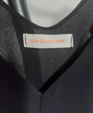 Elegante abito lungo nero New Collection. Taglia M