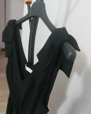 Elegante abito lungo nero New Collection. Taglia M