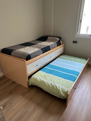 Cama nido juvenil con cajones