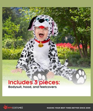 Morph Disfraz Dalmata Niño y Niña Bebe, Disfraz Pe