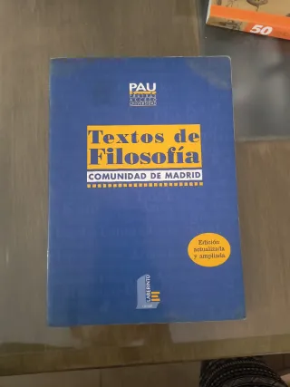 Textos de Filosofia. Comunidad de Madrid